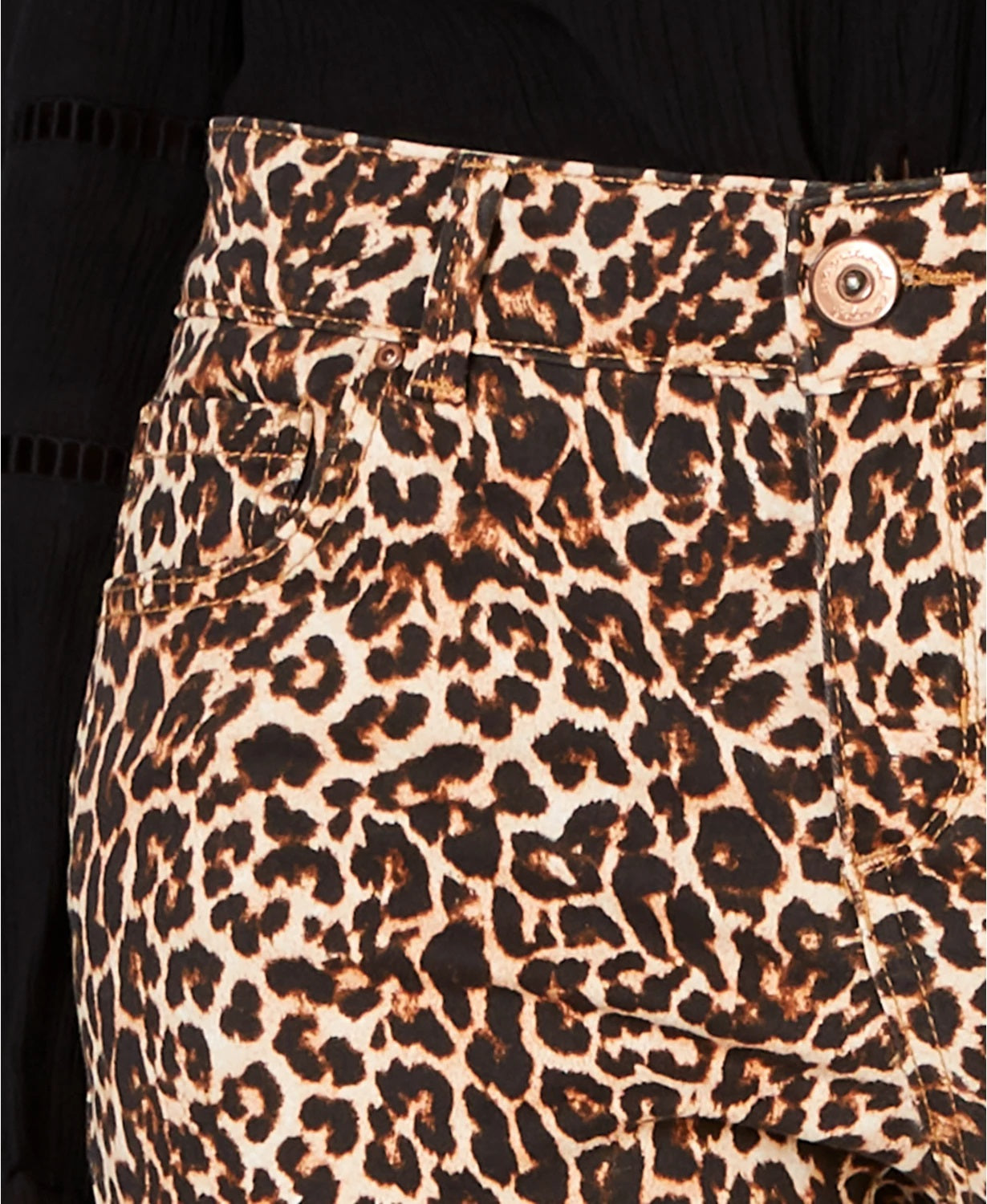 INC International Concepts Women's Incessential Leopard Skinny Jeans Gray Size 4