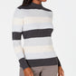 Karen Scott Women's Ribbed Mock-Neck Cotton Sweater Bright Blue Size X-Large