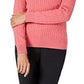 Karen Scott Women's Cotton V Neck Sweater Pink Size XX-Large