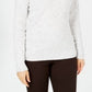 Karen Scott Women's Petite Cable-Knit V-Neck Sweater Natural Size Petite