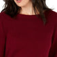 Karen Scott Women's Cotton Boat-Neck Sweater Red Size Small