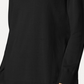 Karen Scott Women's Cotton Zip Neck Sweater Black Size Small
