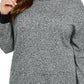Karen Scott Women's Mock Neck Cotton Sweater Charcoal Size 4X