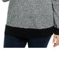 Karen Scott Women's Mock Neck Cotton Sweater Charcoal Size 4X