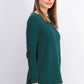 Karen Scott Women's Cotton Mixed-Stitch Sweater Green Size Extra Small