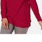 Karen Scott Women's Cotton Mixed-Stitch Sweater Bright Red Size Medium