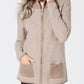 Karen Scott Women's Textured Zip Front Cardigan Brown Size Medium