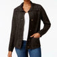 Karen Scott Women's Button-Front Shawl-Collar Cardigan Black Size X-Large