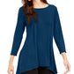 Alfani Women's Solid Swing Top  Blue Small