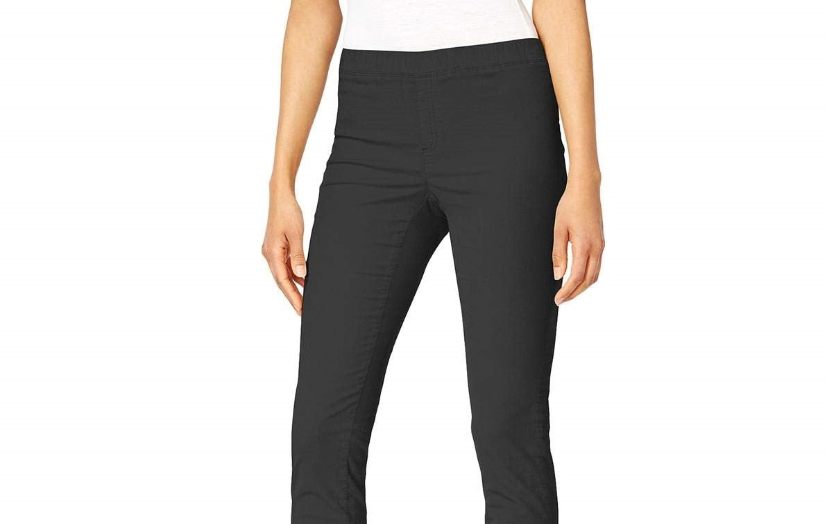 Karen Scott Women's Petite Corduroy Pull-On Pants Charcoal Size Petite