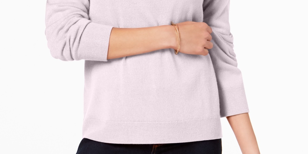 Karen Scott Women's Turtleneck Sweater Pink Size Medium
