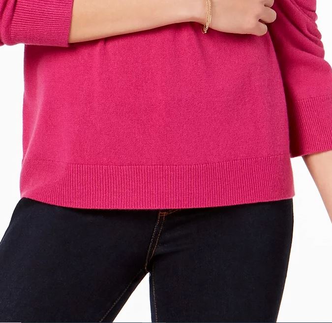 Karen Scott Women's Turtleneck Sweater Pink Size Extra Large
