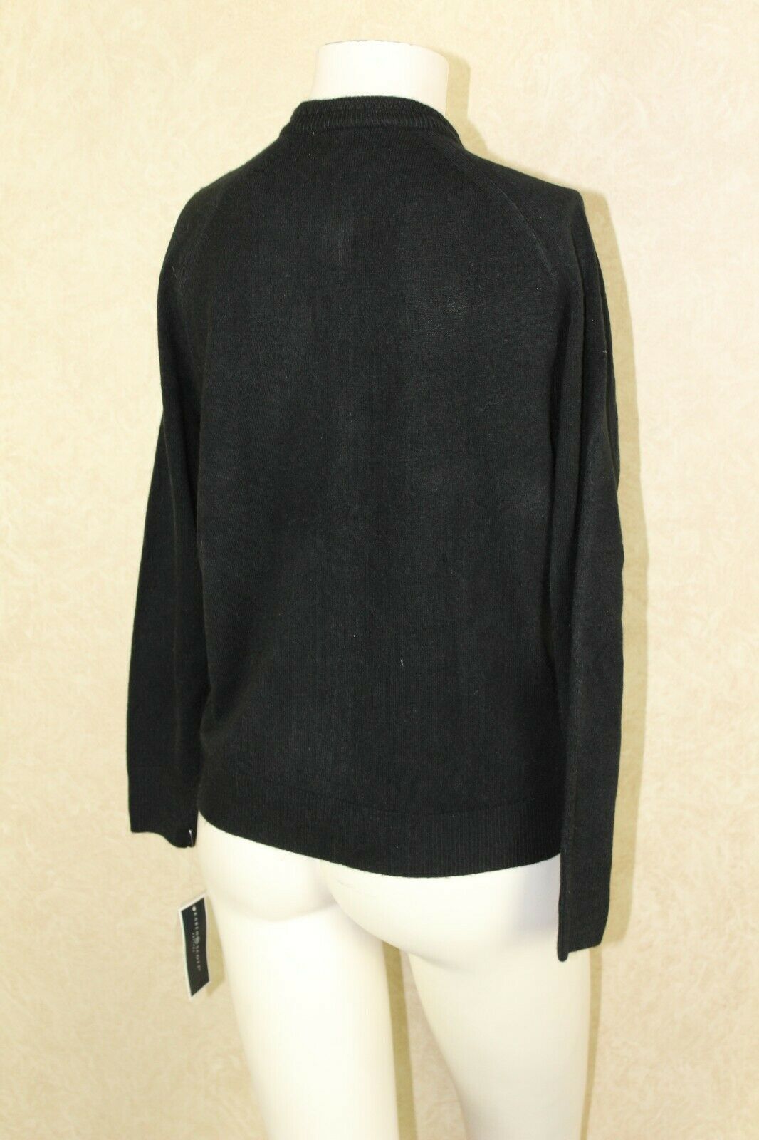 Karen Scott Women's Luxsoft Button Cardigan Black Size Petite Small