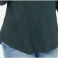 Style & Co. Women's Long Sleeve Scoop Neck Top Green Size Medium