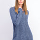 Karen Scott Women's Cable Knit Panel Sweater Blue Size X-Small