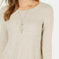 Style & Co Women's  High-Low Tunic Sweater Beige Size XX Large