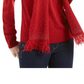 Karen Scott Women's Embellished Scarf Sweater Red Size Medium