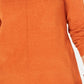 Karen Scott Women's Crewneck Long-Sleeve Sweater Med Orange Size Medium