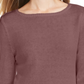 Style & Co Women's Petite RuffleHem Tunic Sweater Purple Petite Medium