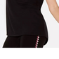 Ideology Women's Blanket-Stitch Drop-Hem T-Shirt Black Size Small