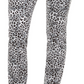 Charter Club Women's Animal Print Lexington Straight Leg Jeans White Size 4