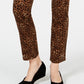 Charter Club Women's Petite Printed Lexington Straight-Leg Jeans Brown Size 8 P