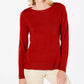 Karen Scott Women's Button Shoulder Sweater Red Size XX-Large