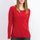 Karen Scott Women's Petite Button-Shoulder Sweater Red Size Petite