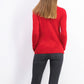 Karen Scott Women's Petite Button-Shoulder Sweater Red Size Petite