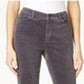 Charter Club Women's Lexington Corduroy Tummy-Control Pants Dark Gray Size 16