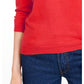 Maison Jules Women's Crewneck 3/4-Sleeve Sweater Wine Size Large