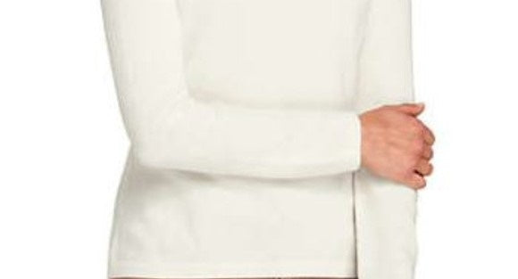 मेसन जूल्स वीमेन क्रूनेक 3/4 स्लीव स्वेटर वाइट साइज़ XX-लार्ज