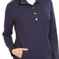 Karen Scott Women's Sport Mock Neck Vented Hem Top Red Size X-Small