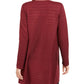 Alfani Women's Metallic Open-Front Cardigan Red Size Medium