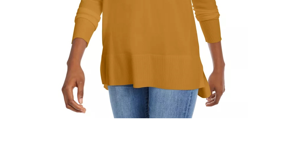 मेसन जूल्स महिलाओं का वी नेक स्वेटर पीला रंग छोटा साइज़