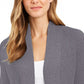 Charter Club Women's Cotton Open-Front Cardigan Gray Size Large