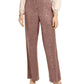 Alfani Women's Jacquard Snake Print Wide Leg Pants Brown Size 4
