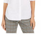 Charter Club Women's Faux-Pearl Shirt White Size Extra Small