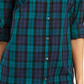 Charter Club Women's Cotton Plaid Shirt Black Size XX-Large