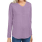 Karen Scott Women's Cotton Cable-Knit Sweater Purple Size Medium