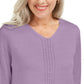 Karen Scott Women's Cotton Cable-Knit Sweater Purple Size Medium