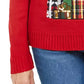 Karen Scott Women's Midnight Presents Sweater Bright Red Size Medium