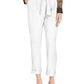 INC International Concepts Women's Tapered Leg Paperbag Pants White Size 10