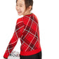 Charter Club Big Girls Plaid Family Sweater Red Size Small