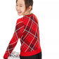Charter Club Big Girl's Plaid Family Sweater Red Size X-Large