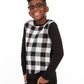 Charter Club Big Boy's Buffalo Check Family Sweater Natural Size X-Large