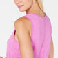 Ideology Women's Tie-Back Tank Top Purple Size X-Large