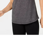 Ideology Women's Mesh-Back Tank Top Dark Gray Size Small
