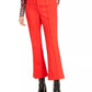 Bar III Women's Cropped Kick Flare Pants Red Size 4