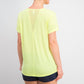 Ideology Women's Mesh-Back T-Shirt Yellow Size X-Small